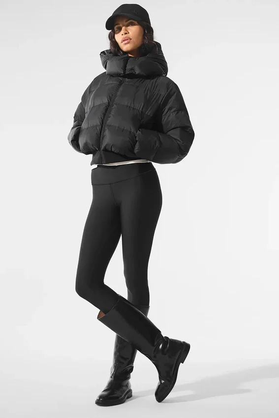 Foxy pufferjack – Zwart
