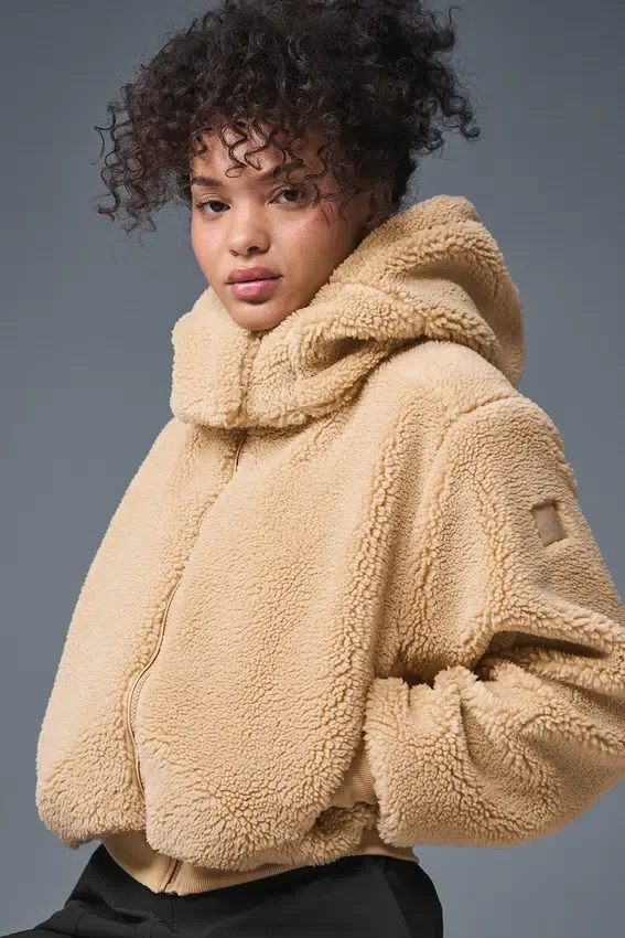 Foxy Sherpa-jas - Camel