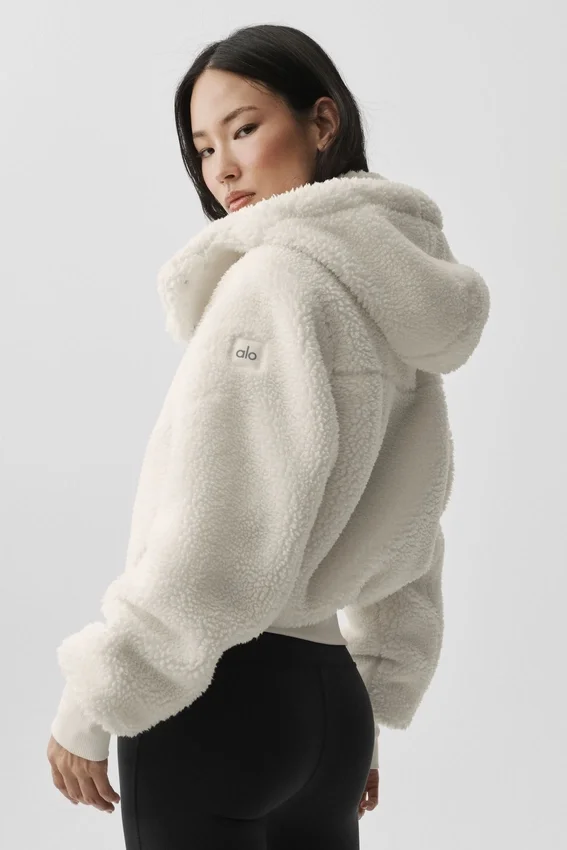 Foxy Sherpa-jas - ivoor