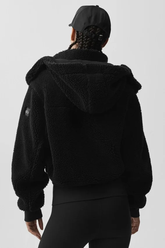 Foxy Sherpa-jas - Zwart