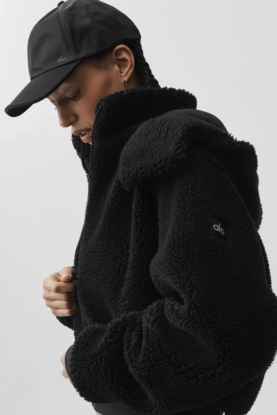 Foxy Sherpa-jas - Zwart