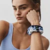 Fresh Mini-scrunchie 3-pack - Licht Provence-blauw/marineblauw/wit
