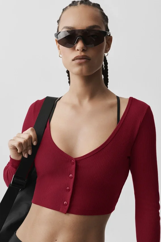 Geribd, kort Whisper-vest - Summer Romance Red