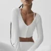 Geribd, kort Whisper-vest - Wit