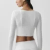 Geribd, kort Whisper-vest - Wit