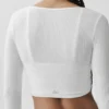 Geribd, kort Whisper-vest - Wit