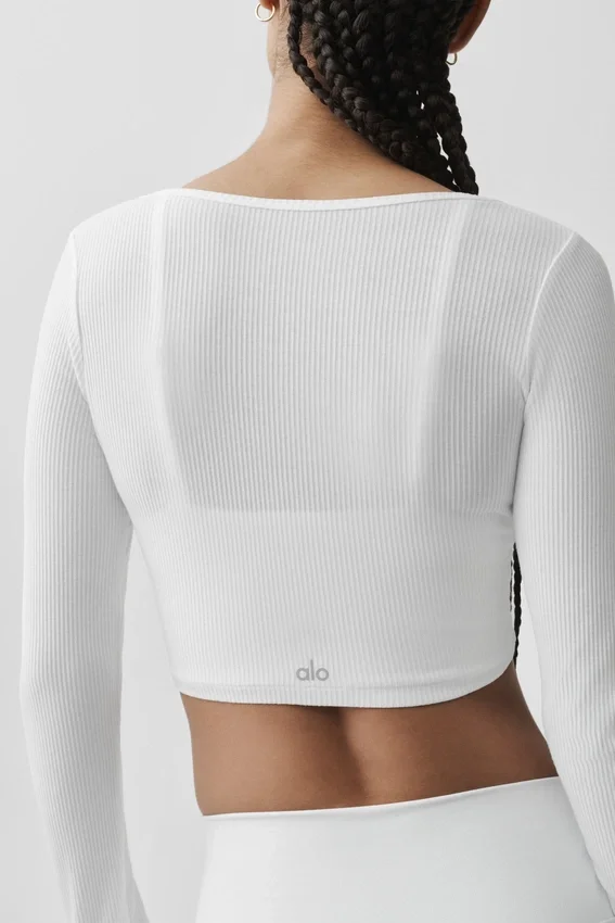 Geribd, kort Whisper-vest - Wit
