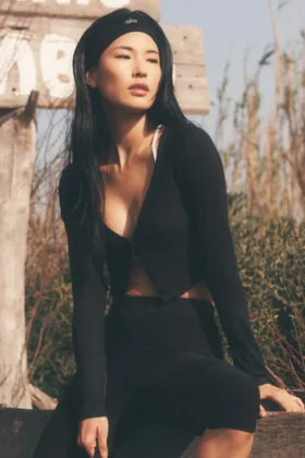 Geribd, kort Whisper-vest - Zwart