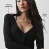 Geribd, kort Whisper-vest - Zwart