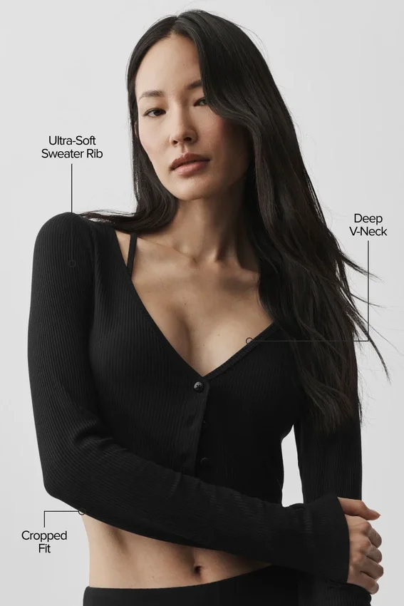 Geribd, kort Whisper-vest - Zwart