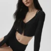 Geribd, kort Whisper-vest - Zwart