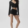 Geribd, kort Whisper-vest - Zwart