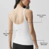 Geribde Adore-tanktop - Wit