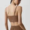 Geribde Delicate Lounge-top - Sun Kissed Brown