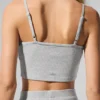 Geribde, delicate loungetop – Athletic Heather Grey