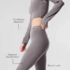 Gewassen Alosoft High-Waist iconische capri met hoge taille uit de jaren 90 – Cool Grey Wash