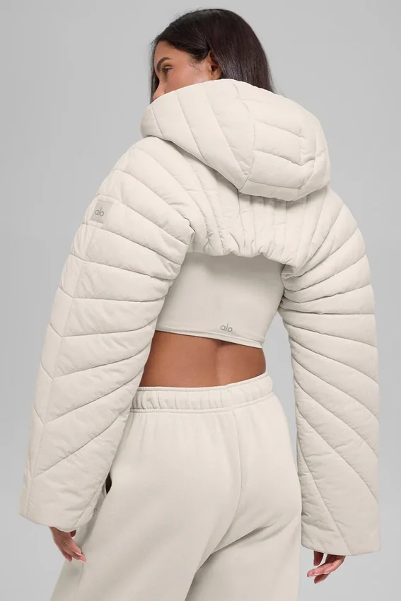 Gewatteerd Starlight-puffervest - Bone