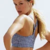 Gingham Airlift So Smooth-haarband - Navy Gingham