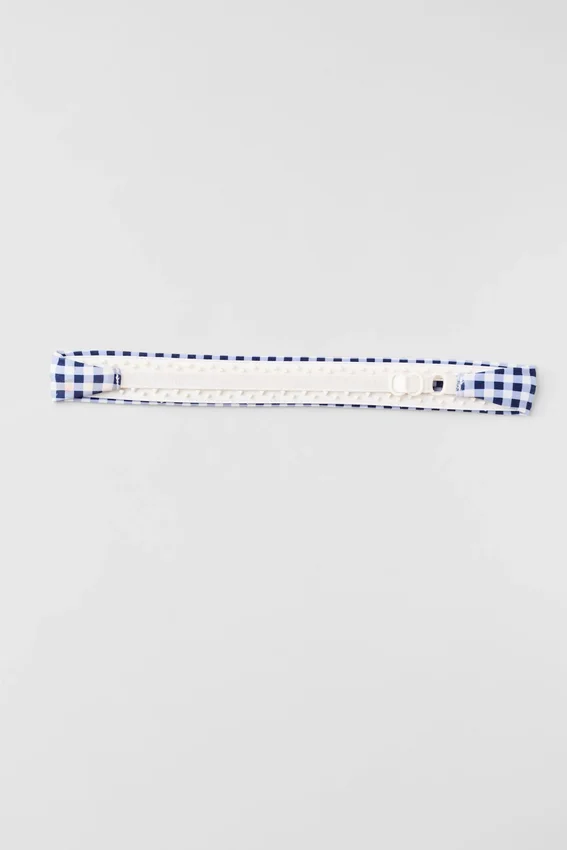 Gingham Airlift So Smooth-haarband - Navy Gingham