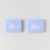 Glow-polsband (set van 2) - Licht Provence-blauw/wit