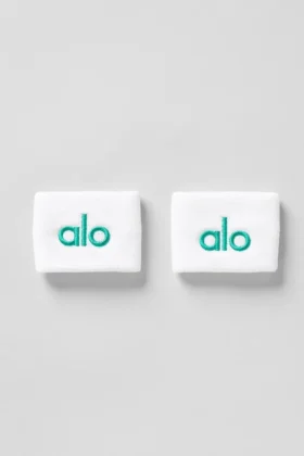 Glow-polsbandje (2-pack) - Wit/sparrogroen