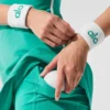 Glow-polsbandje (2-pack) - Wit/sparrogroen