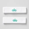 Glow-zweetband (2-pack) - Wit/sparrogroen
