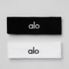 Glow-zweetband (2-pack) - Zwart/Wit