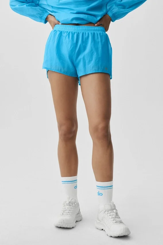Go Time-short met middelhoge taille - azuurblauw