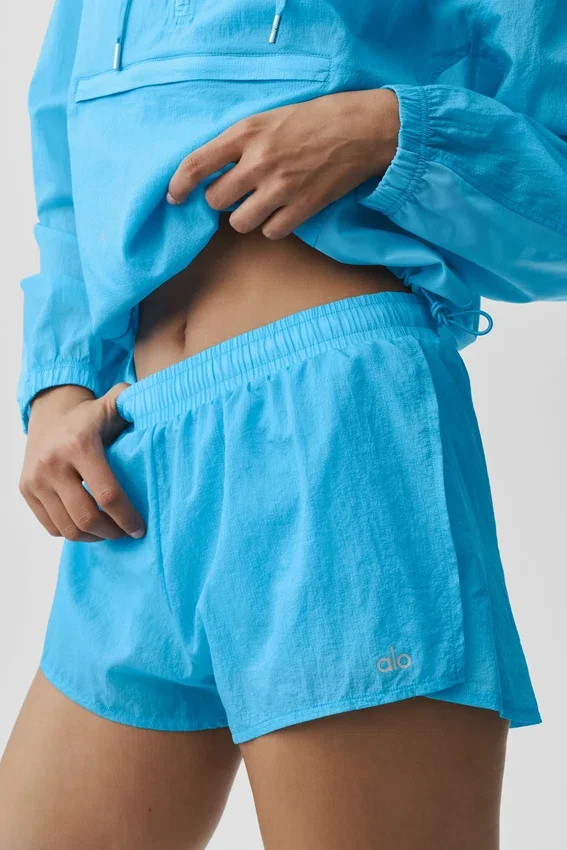 Go Time-short met middelhoge taille - azuurblauw
