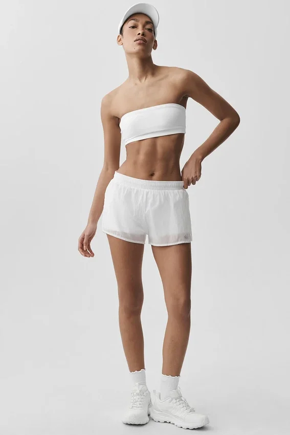 Go Time-short met middelhoge taille - Wit