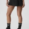 Go Time-short met middelhoge taille – Zwart