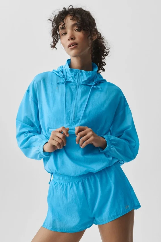 Go Time-trui met 1/4 rits – Azuurblauw