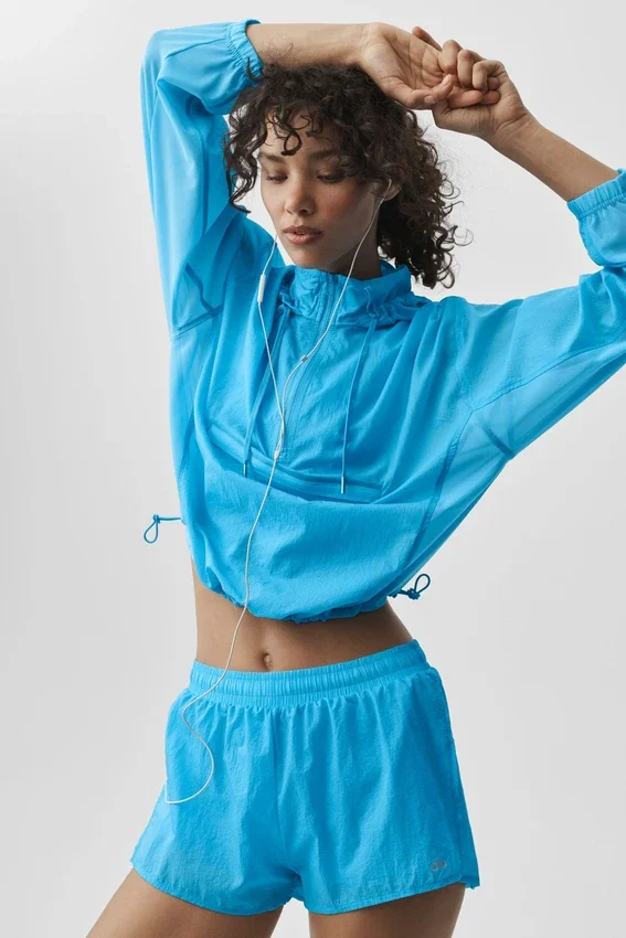 Go Time-trui met 1/4 rits – Azuurblauw