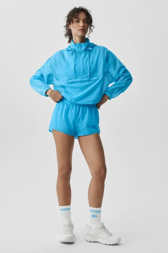 Go Time-short met middelhoge taille - azuurblauw