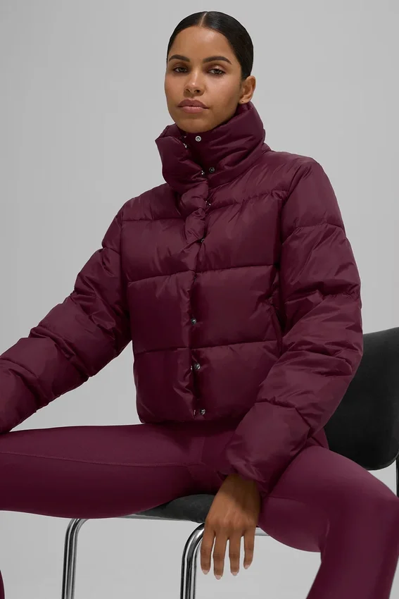 Gold Rush Puffer - Bordeauxrood