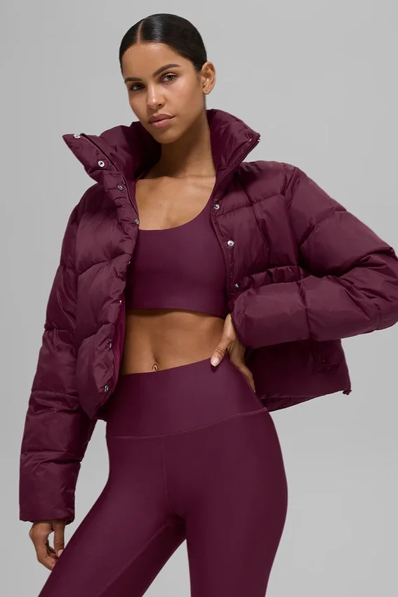Gold Rush Puffer - Bordeauxrood