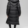 Gold Rush Puffer-trenchcoat - Zwart