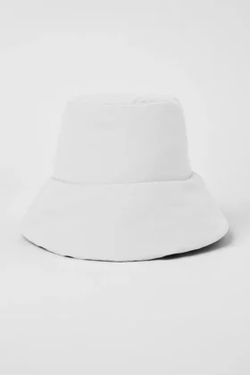 Good Shade Puffer Bucket Hoed – Wit