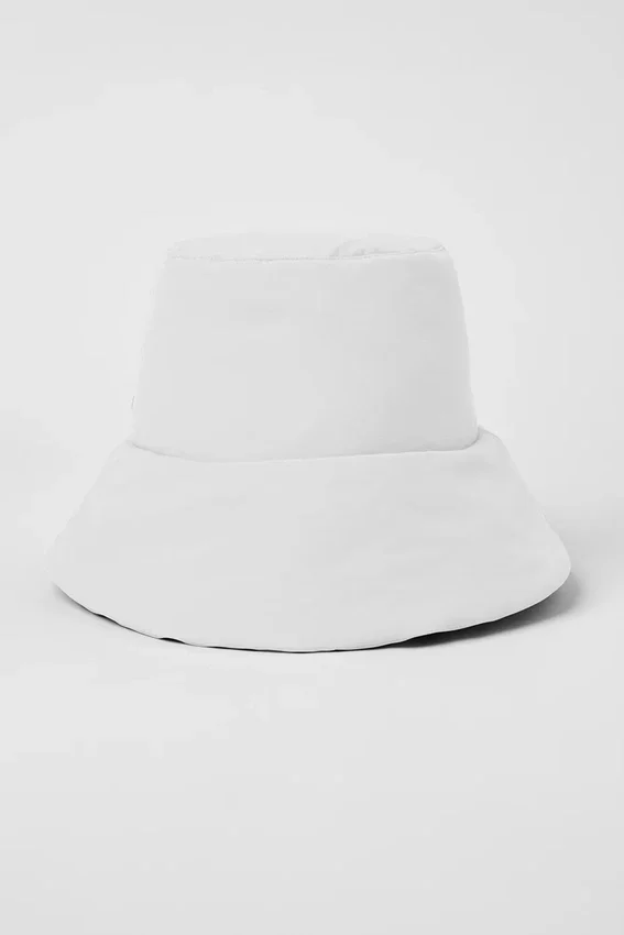 Good Shade Puffer Bucket Hoed - Wit
