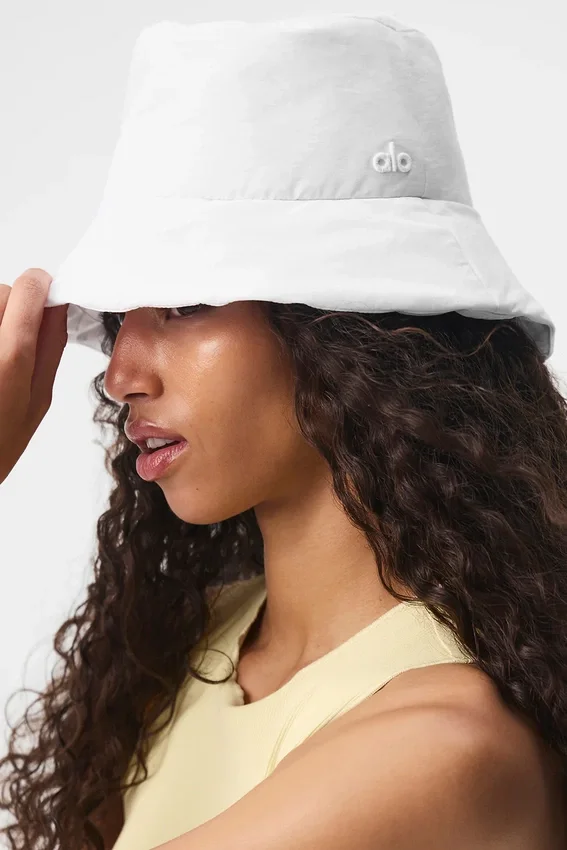 Good Shade Puffer Bucket Hoed - Wit
