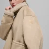 Grand-jas van imitatieschapenvacht - Woodland Tan