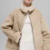 Grand-jas van imitatieschapenvacht - Woodland Tan