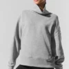 Hazy trui met staande kraag - donker Athletic Heather Grey