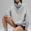 Hazy truie met staande kraag – Athletic Heather Grey