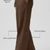 High Road broek met rechte pijpen - Espresso