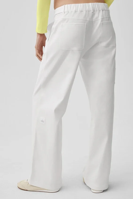 High Road broek met rechte pijpen - Wit