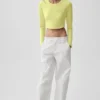 High Road broek met rechte pijpen - Wit