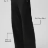 High Road broek met rechte pijpen - Zwart