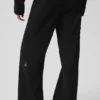 High Road broek met rechte pijpen - Zwart